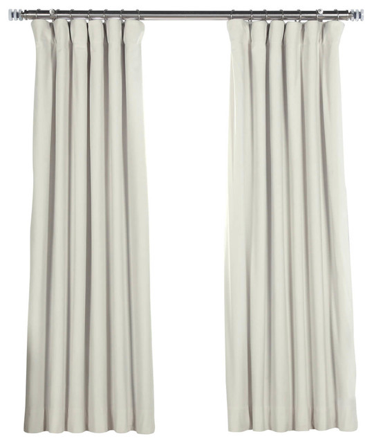 Signature Off White Blackout Velvet 63 Inch Curtain Single Panel