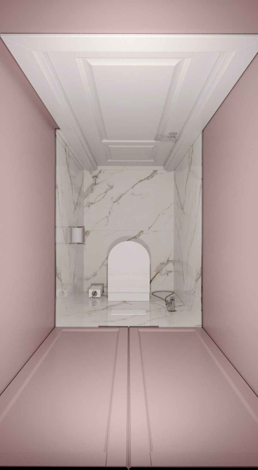 Дизайн проект квартиры "Пудра"