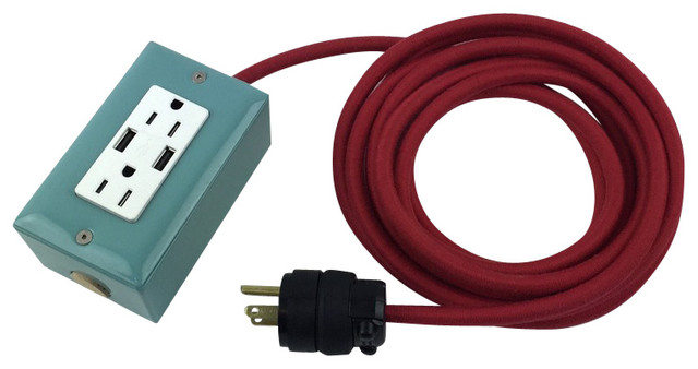 12 Ext 2 Usb Mint Contemporary Extension Cords And 12 Ext 2 Usb