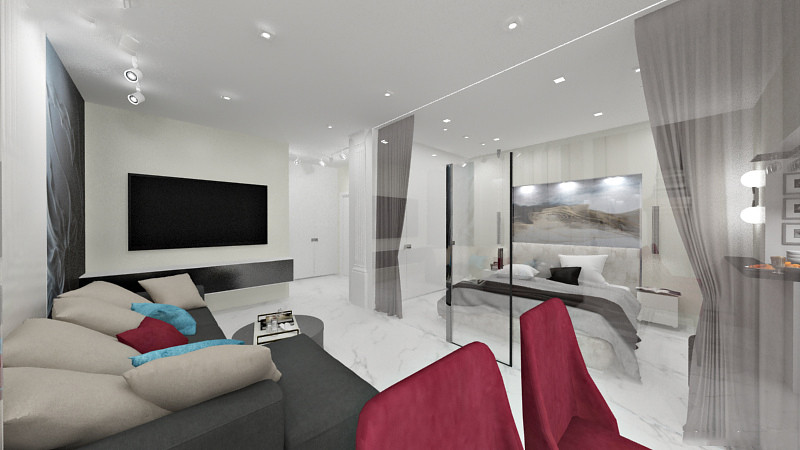 Дизайн-проект однокомнатной квартиры