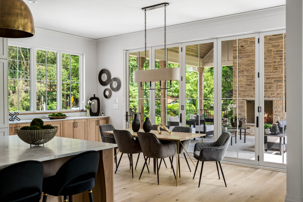 Atlanta, Georgia Transitional Custom Home - Farmhouse - Dining Room ...
