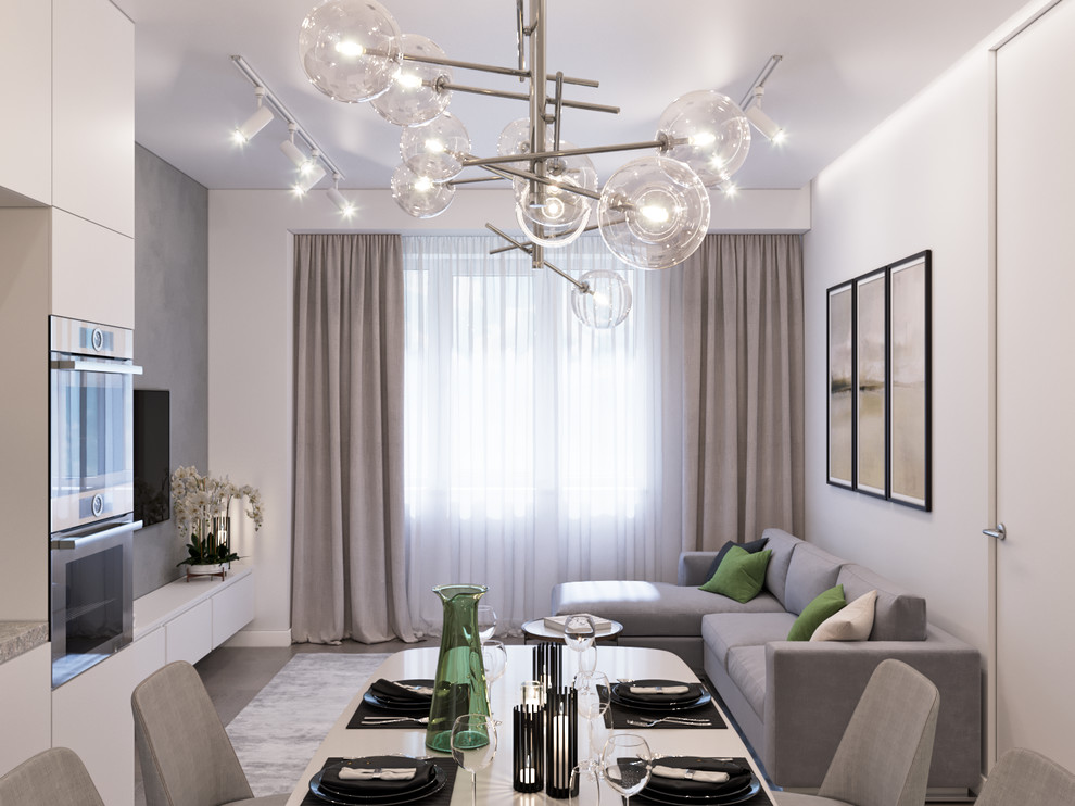 Сдержанный интерьер жилой квартиры