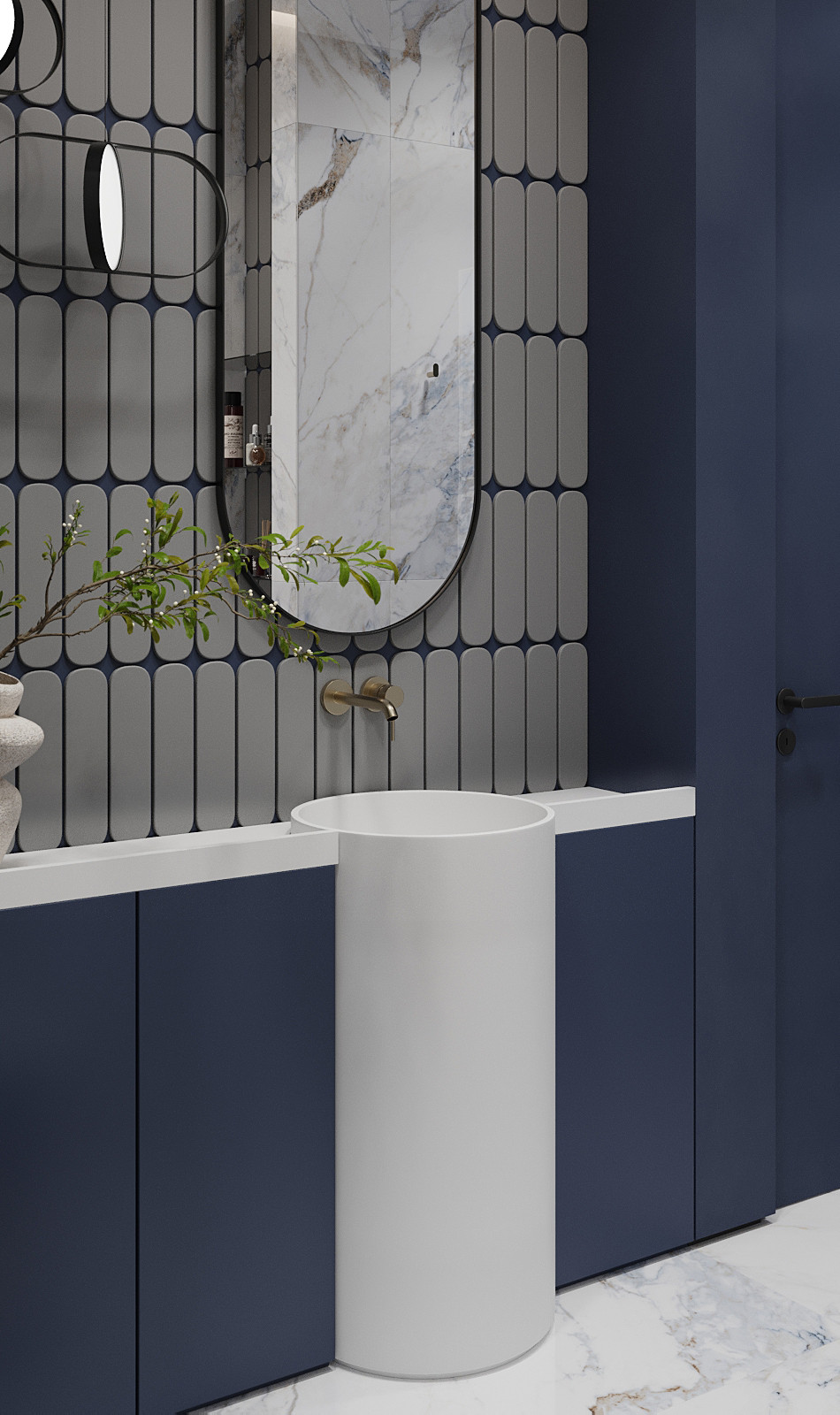 Брутальный интерьер квартиры 85 кв.м. в Москве. Проект