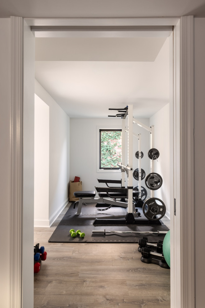 Home gym - contemporary home gym idea in DC Metro