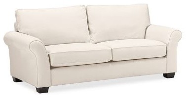 PB Comfort Roll UpholsteredGrand SofaBrushed CanvasNaturalUpholsteredPoly