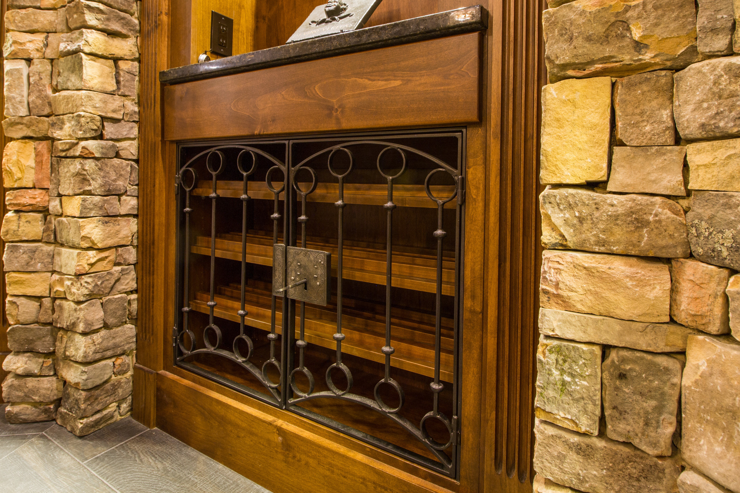 Custom wrought iron work for your Wine Cellar