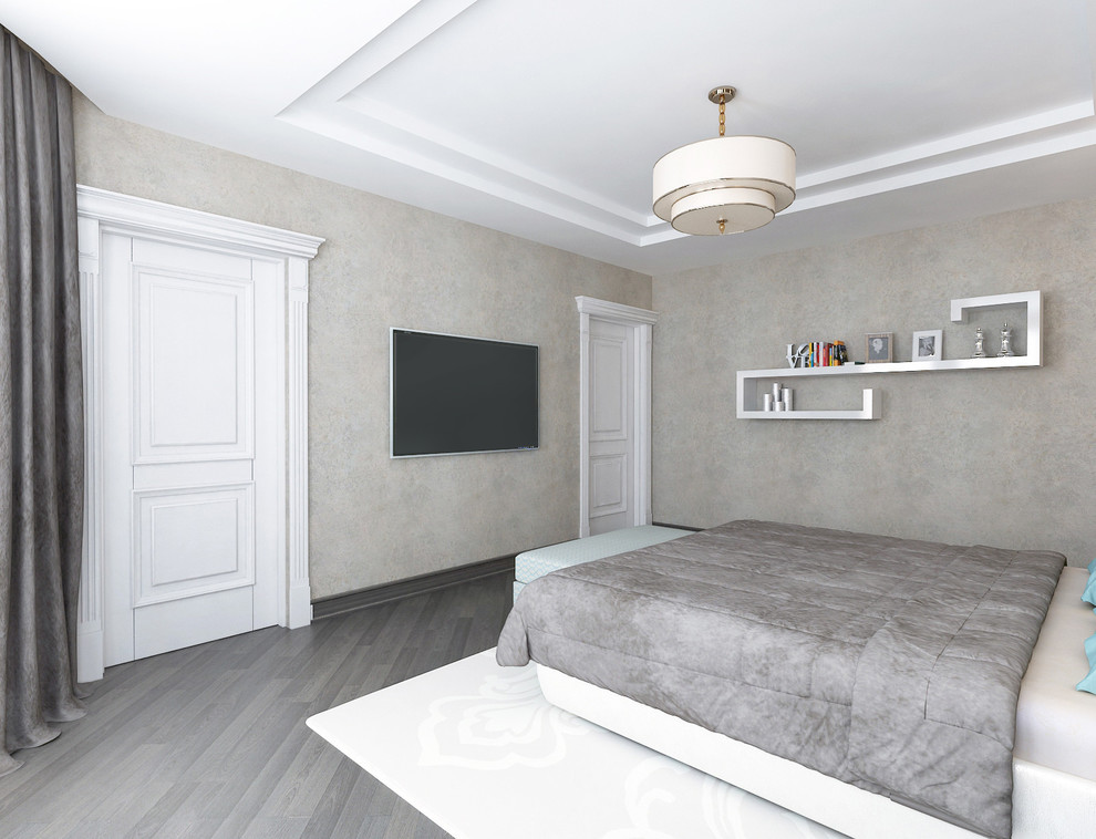 Проект спальни в современном стиле с элементами классики