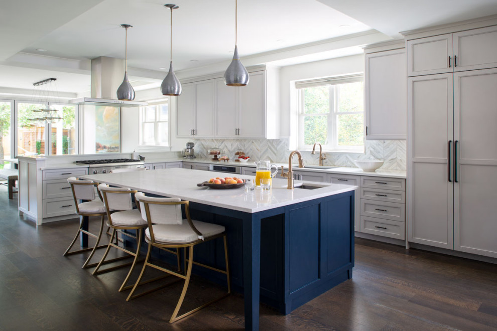 Eclectic kitchen photo in Denver