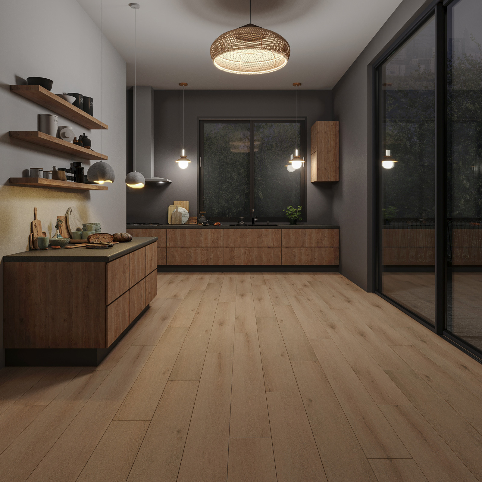 Каменно-полимерные полы с подложкой 1.5мм My Step Aqua Long Matt Волар MSA96