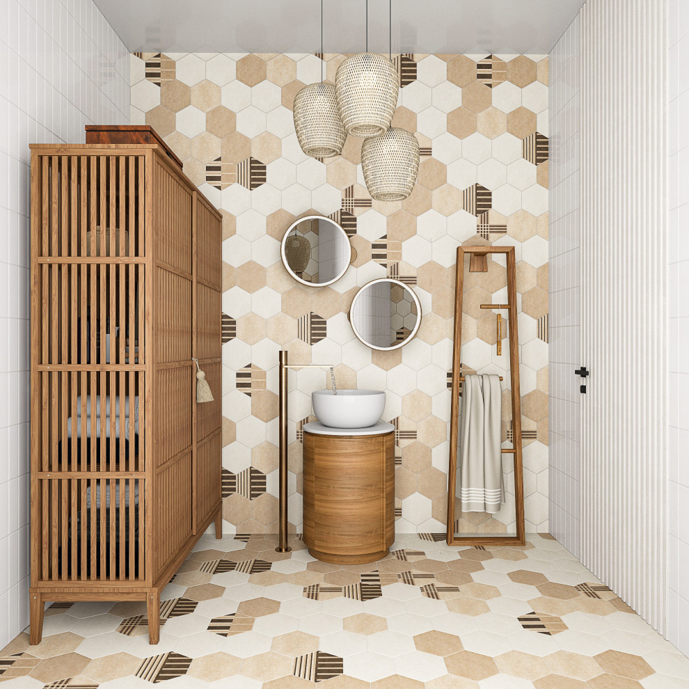 Ванная в стиле джапанди