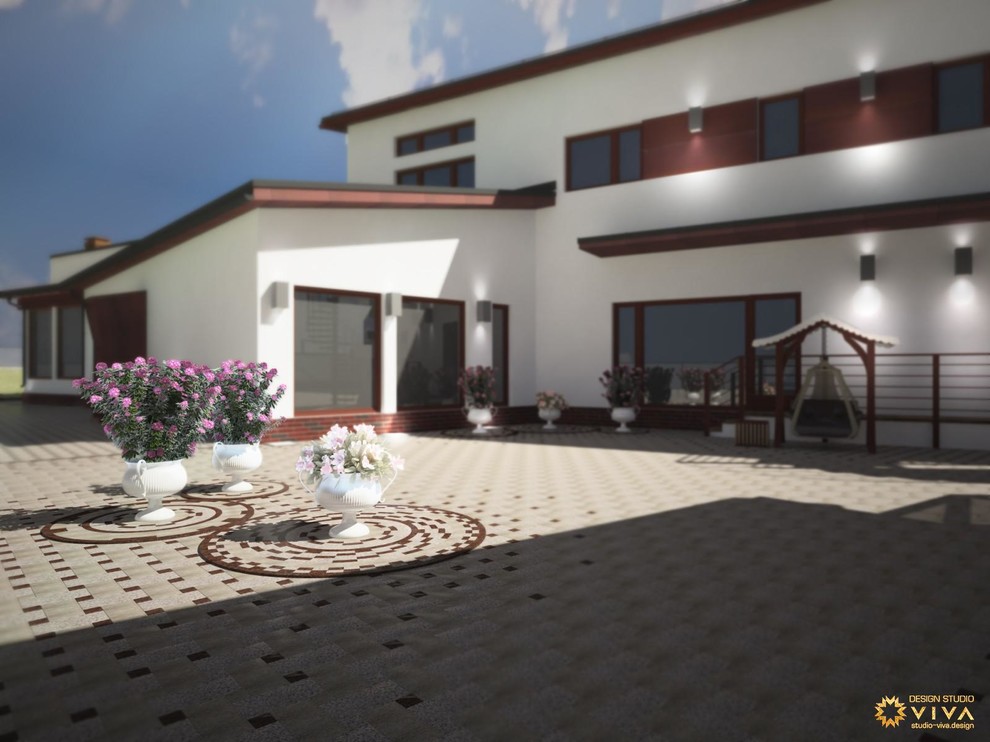 3D визуализация участка и строений в поселке Медовое, Санкт-Петербург