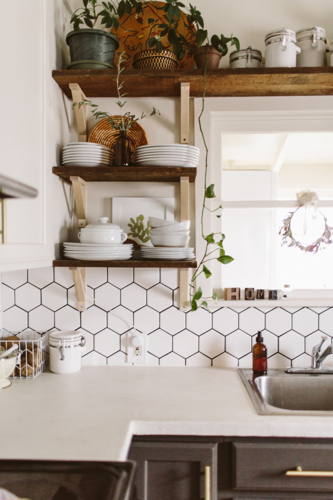 Eclectic kitchen photo in Seattle