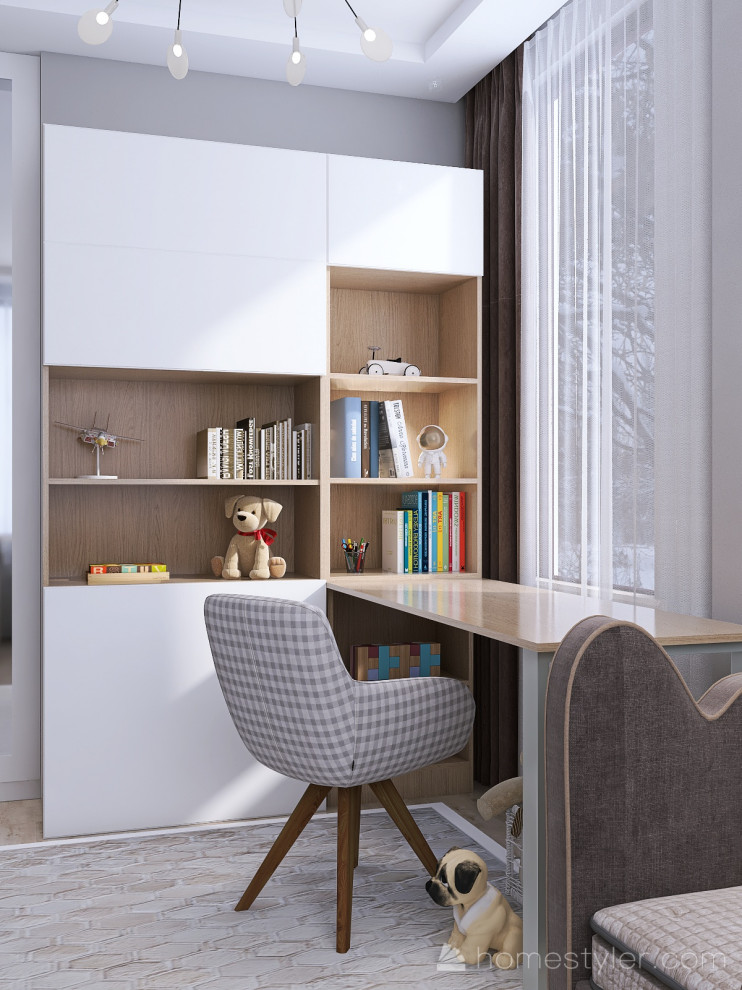 Детская в бежевых тонах