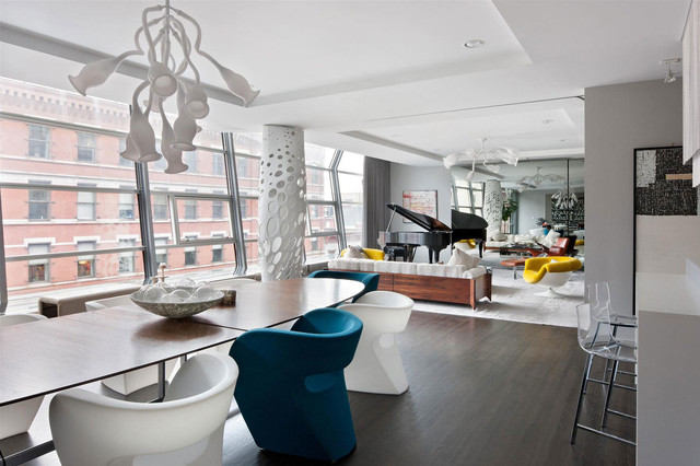 Greenwich Street contemporain-salon