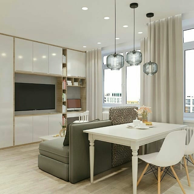 Легкий скандинавский интерьер из ЖК "Комфорттаун"