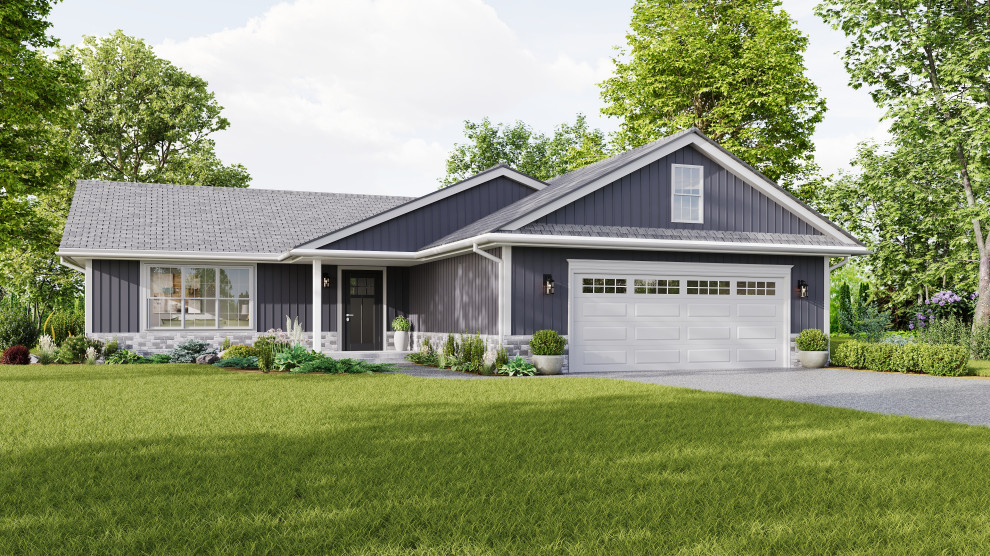 Private house, renovation and remodeling project, 3D visualization.