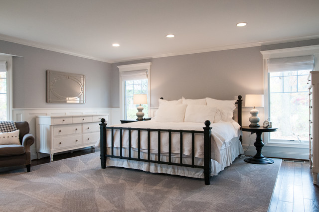 Modern White and Light Gray Master Bedroom modern-bedroom