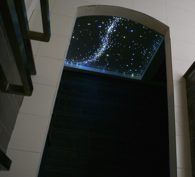 Fiber Optic Star Ceiling Bathroom A Realistic Shooting Stars Starry Night Sky Amsterdam Star Ceiling Fiber Optic Led Light Panels Houzz