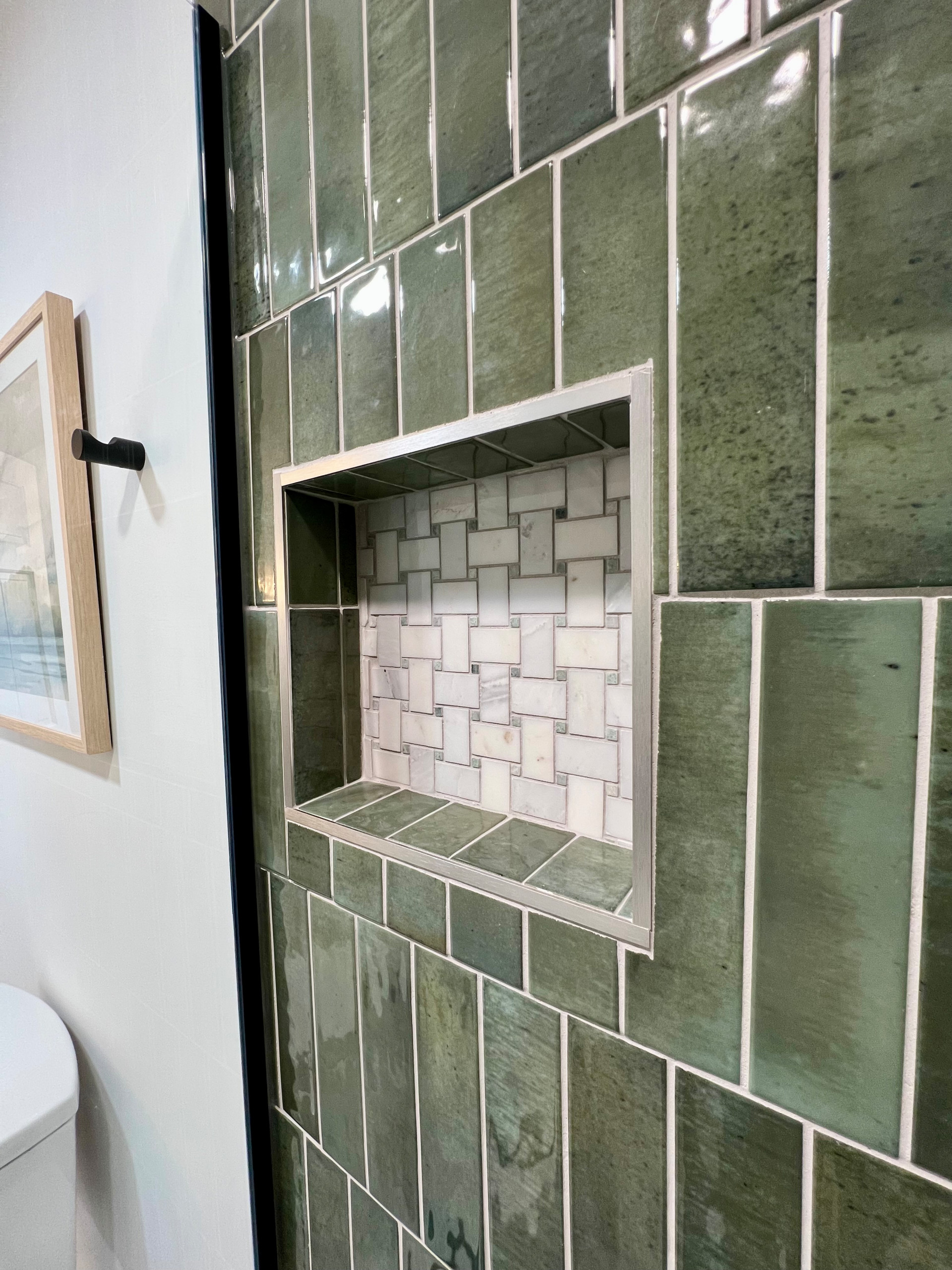 Nature's Palette: A Gorgeous Green Guest Bath Makeover