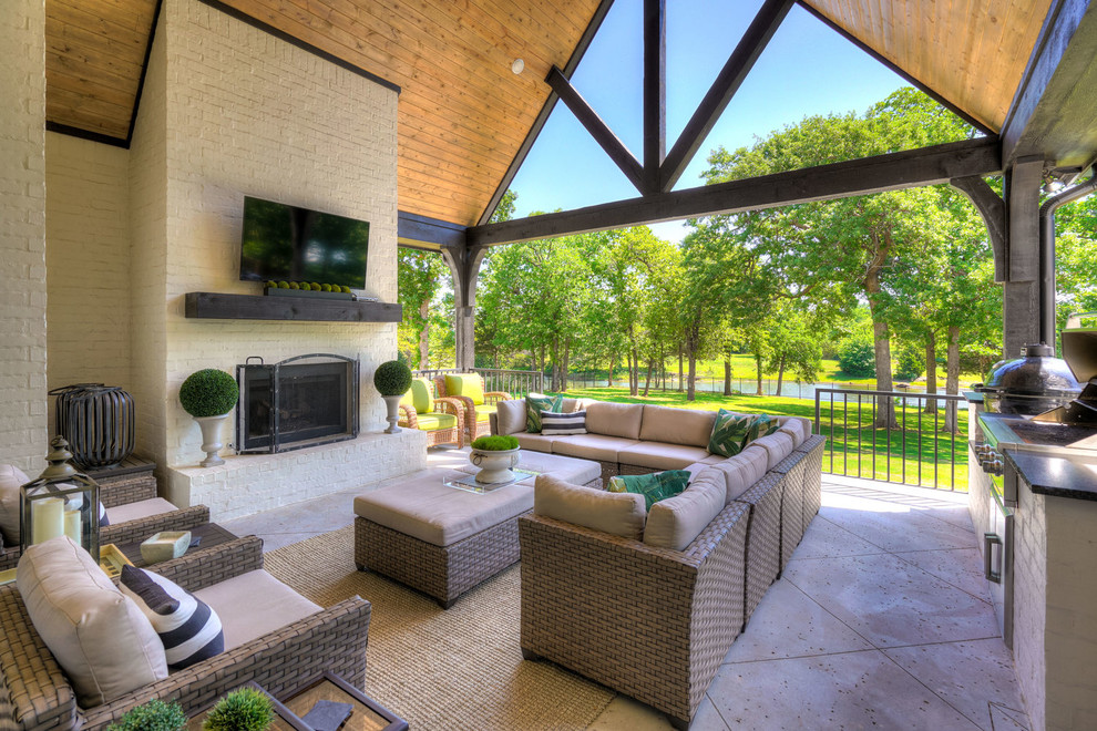 Patio - modern patio idea in Oklahoma City
