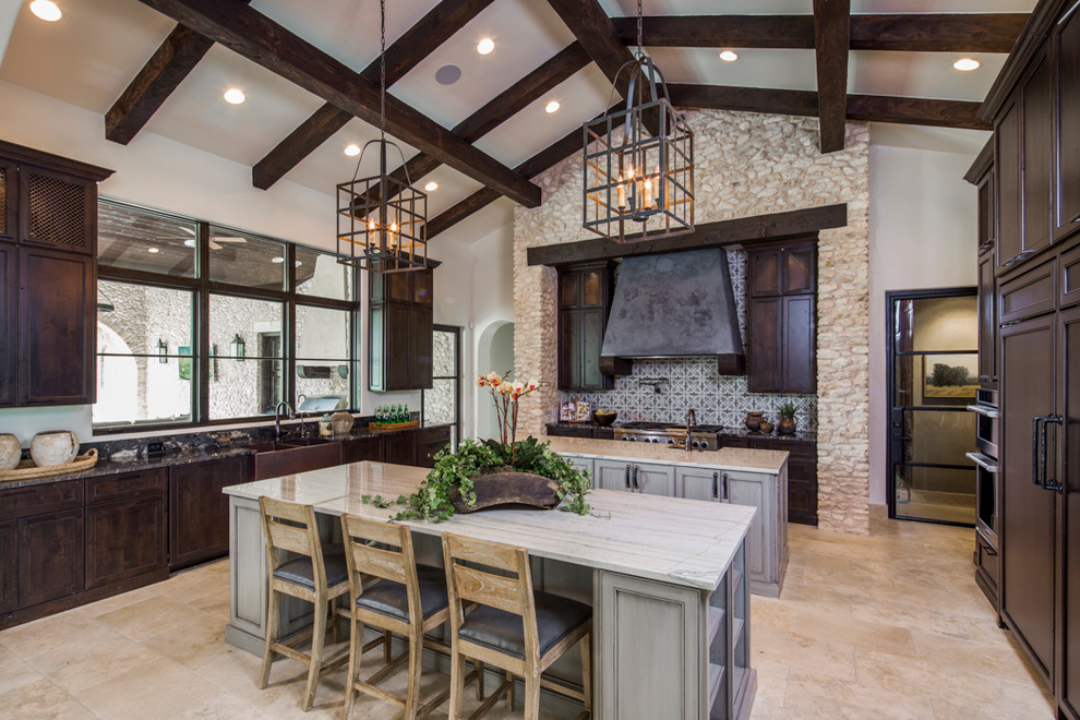 Kitchen - rustic kitchen idea in Austin