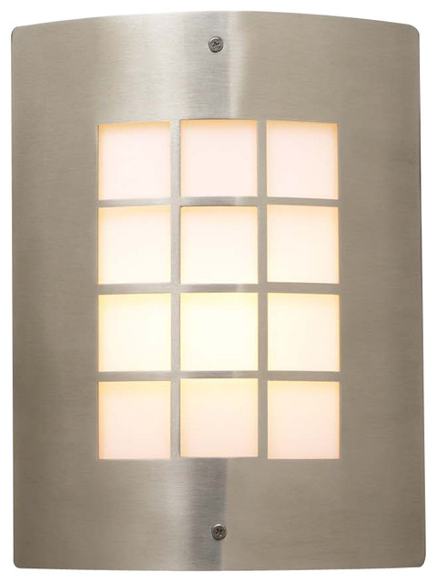 Turin 1 Light Exterior Wall Sconce Satin Nickel Transitional Turin 1 Light Exterior Wall Sconce