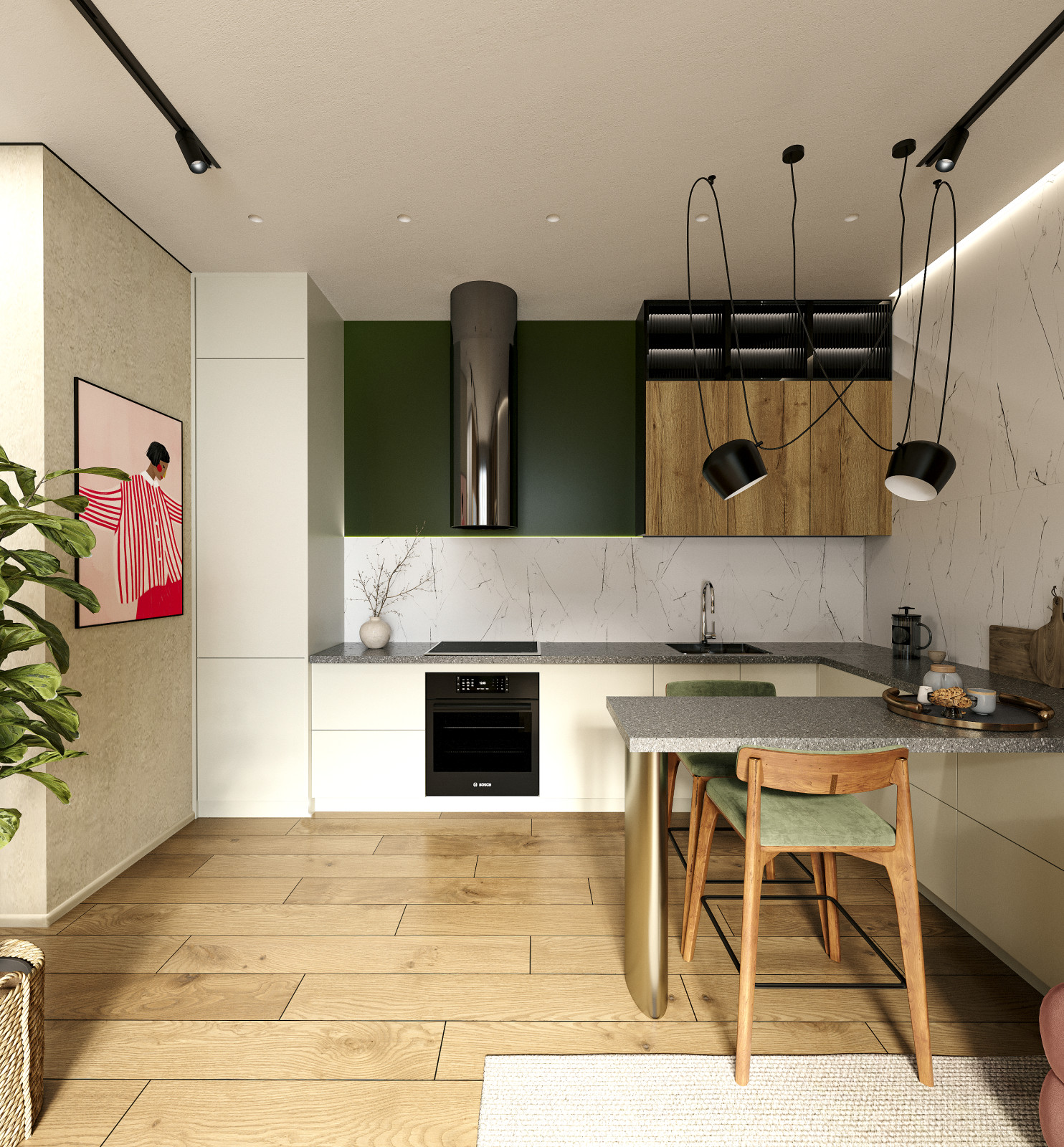 Дизайн-проект 1-комнатной квартиры в ЖК Джаз