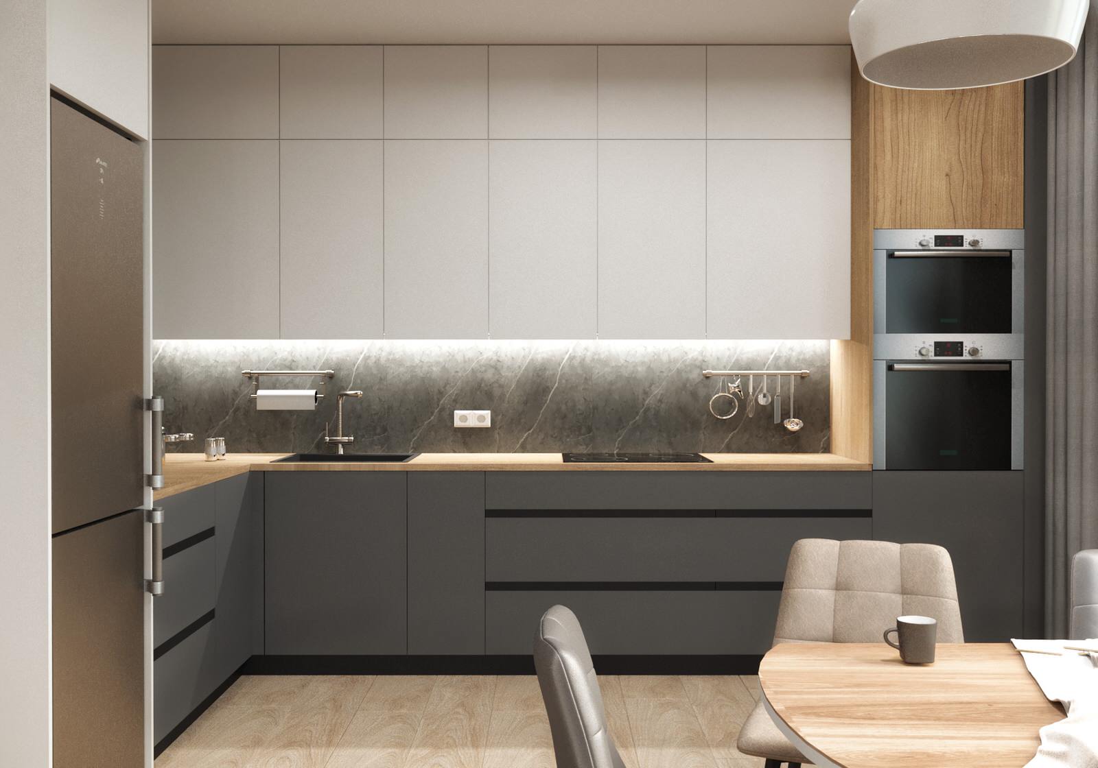 Проект общей площадью 100 кв.м. для семьи с дочкой