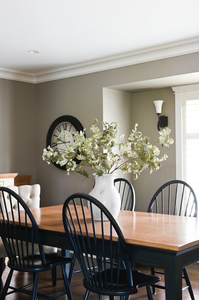 Transitional dining room photo in Vancouver