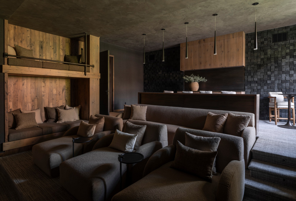 Interlachen Modern Lakehouse Rustic Home Theater Minneapolis By interlachen-modern-lakehouse-rustic-home-theater-minneapolis-by