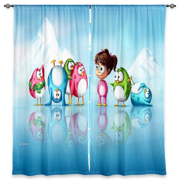 Im a Penguin Too Window Curtains, 40"x61", Lined
