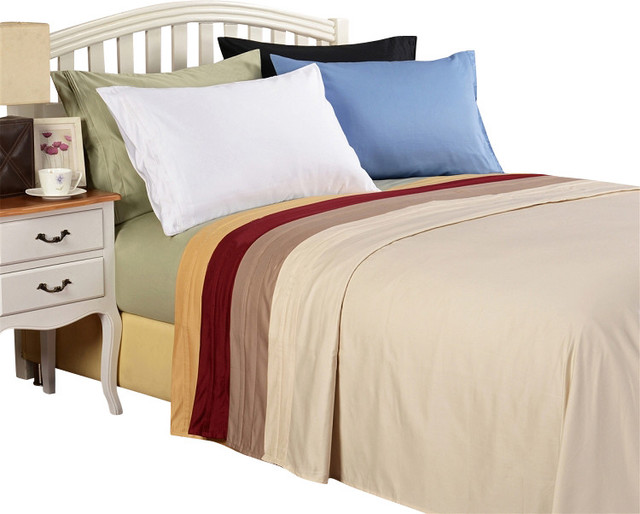 Egyptian Cotton 800 Thread Count Solid Pillowcase Sets Standard Gold