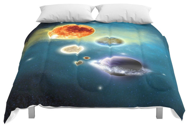 Society6 New Solar System Comforter Contemporary Comforters