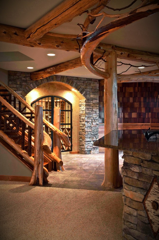 Huge elegant wine cellar photo in Philadelphia