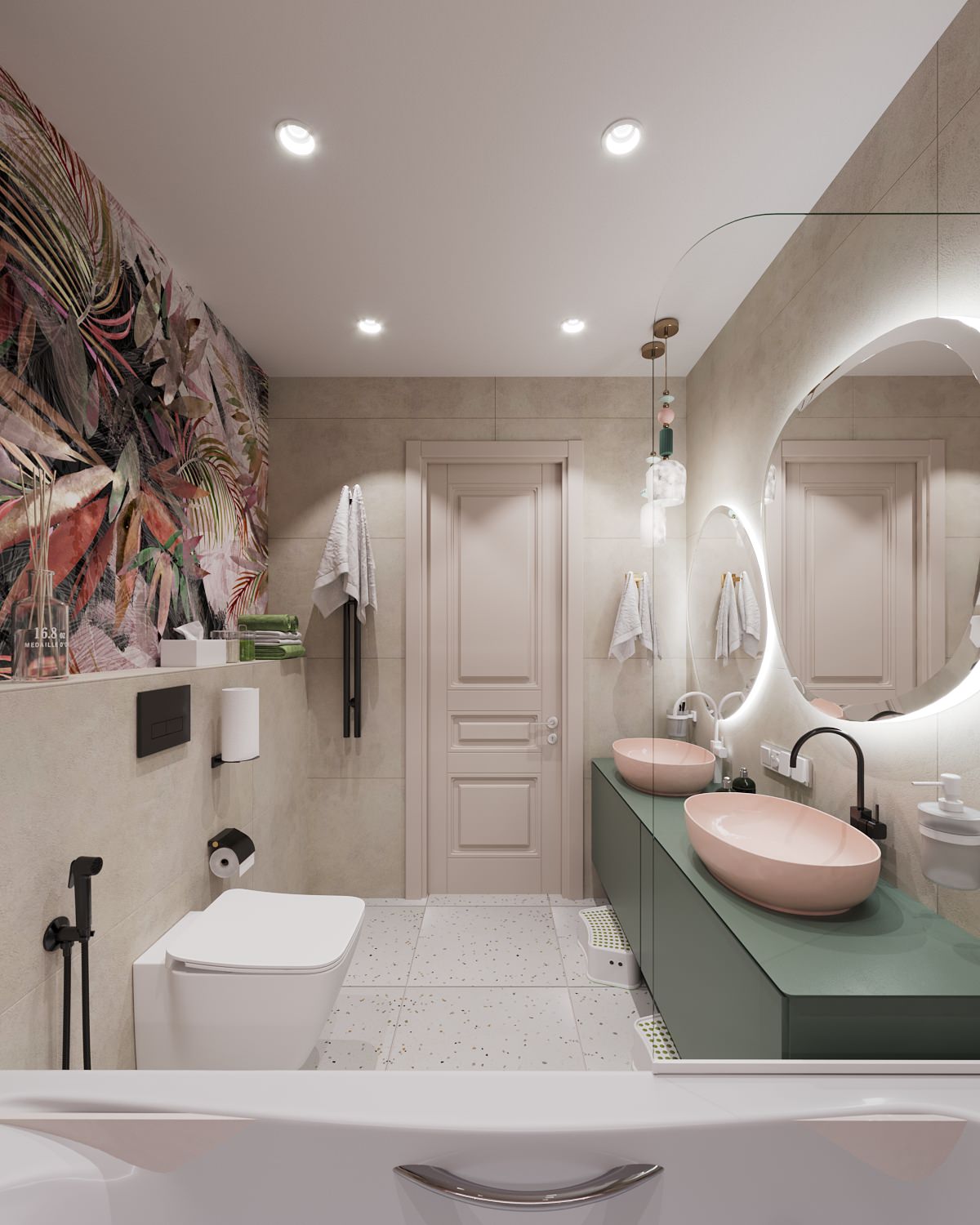 Колоритная квартира для семьи с двумя детьми (девочками)