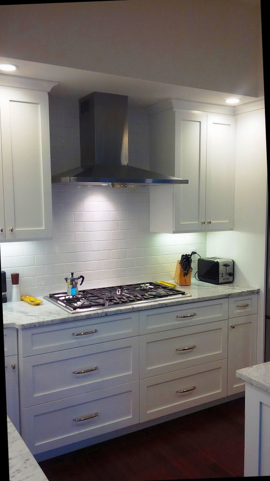 Inspiration for a transitional kitchen remodel in Providence