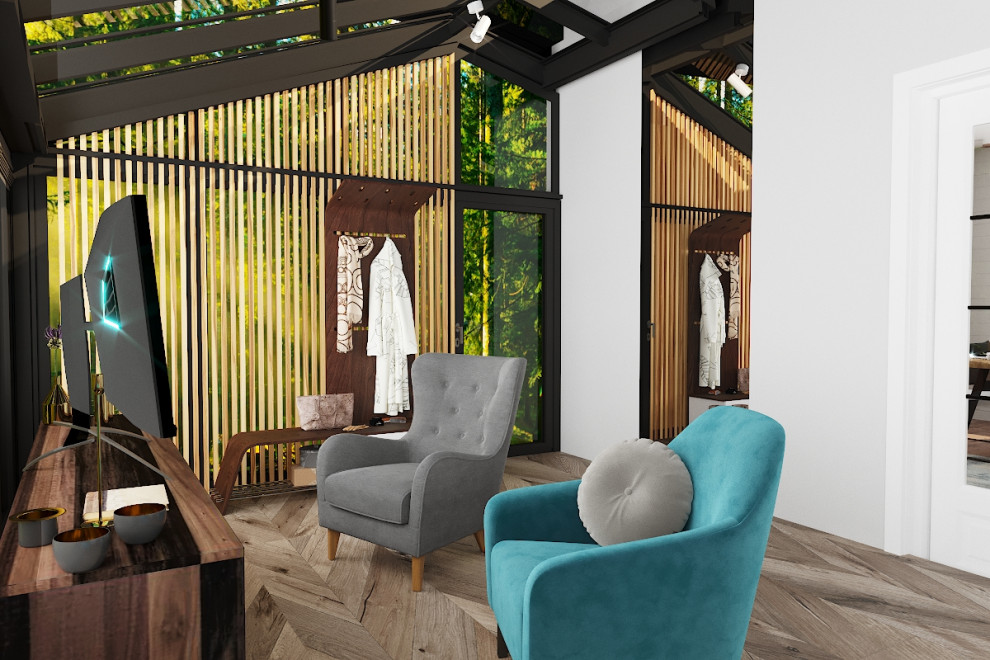 Загородный частный дом, с кухней, одной спальней, и верандой с огромными панорам