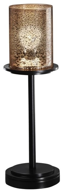 Justice Design Group FSN-8799-10-MROR-MBLK Dakota 1-Light Table Lamp (Tall)