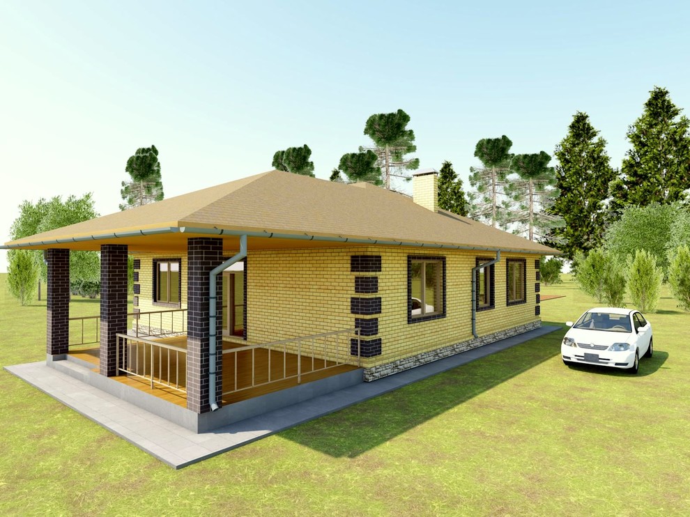 дом 1-этажный кирпичный