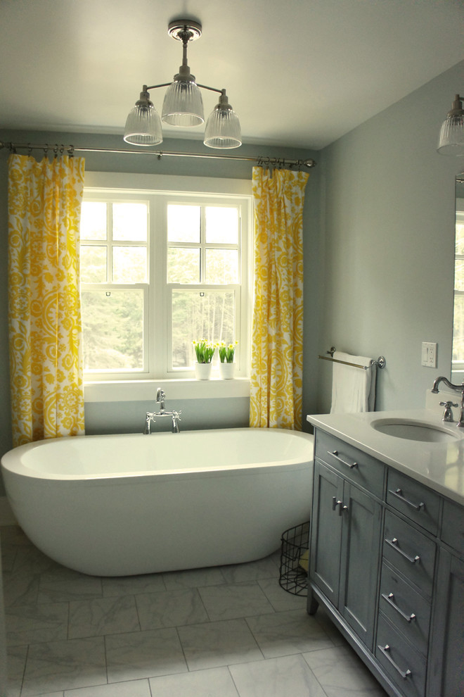 Bathroom - large transitional bathroom idea in Ottawa