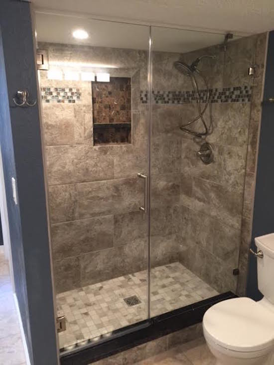 Transitional bathroom photo in Denver