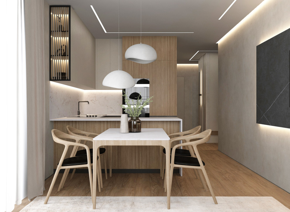 Кухня-гостиная, прихожая 34,5 м2 в ЖК Панин, г. Нижний Новгород