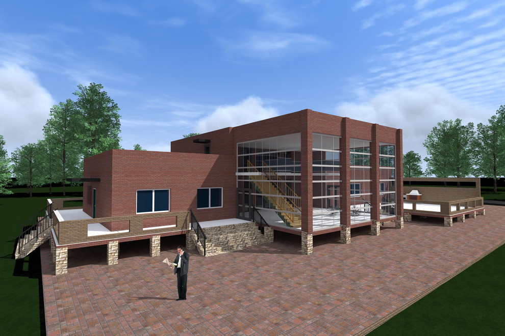 Проект дома на берегу реки