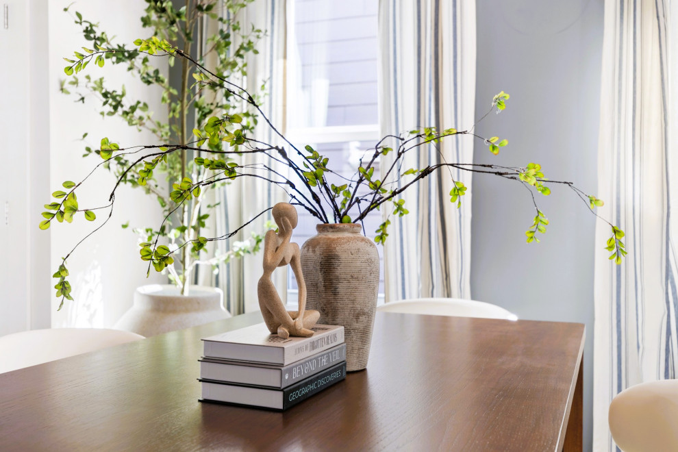 Eclectic Midcentury Living Room & Dining Area – Hillsborough, NC