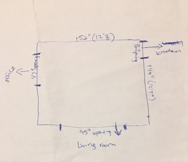 What size dining room table should I get? 152" x 149" dining room