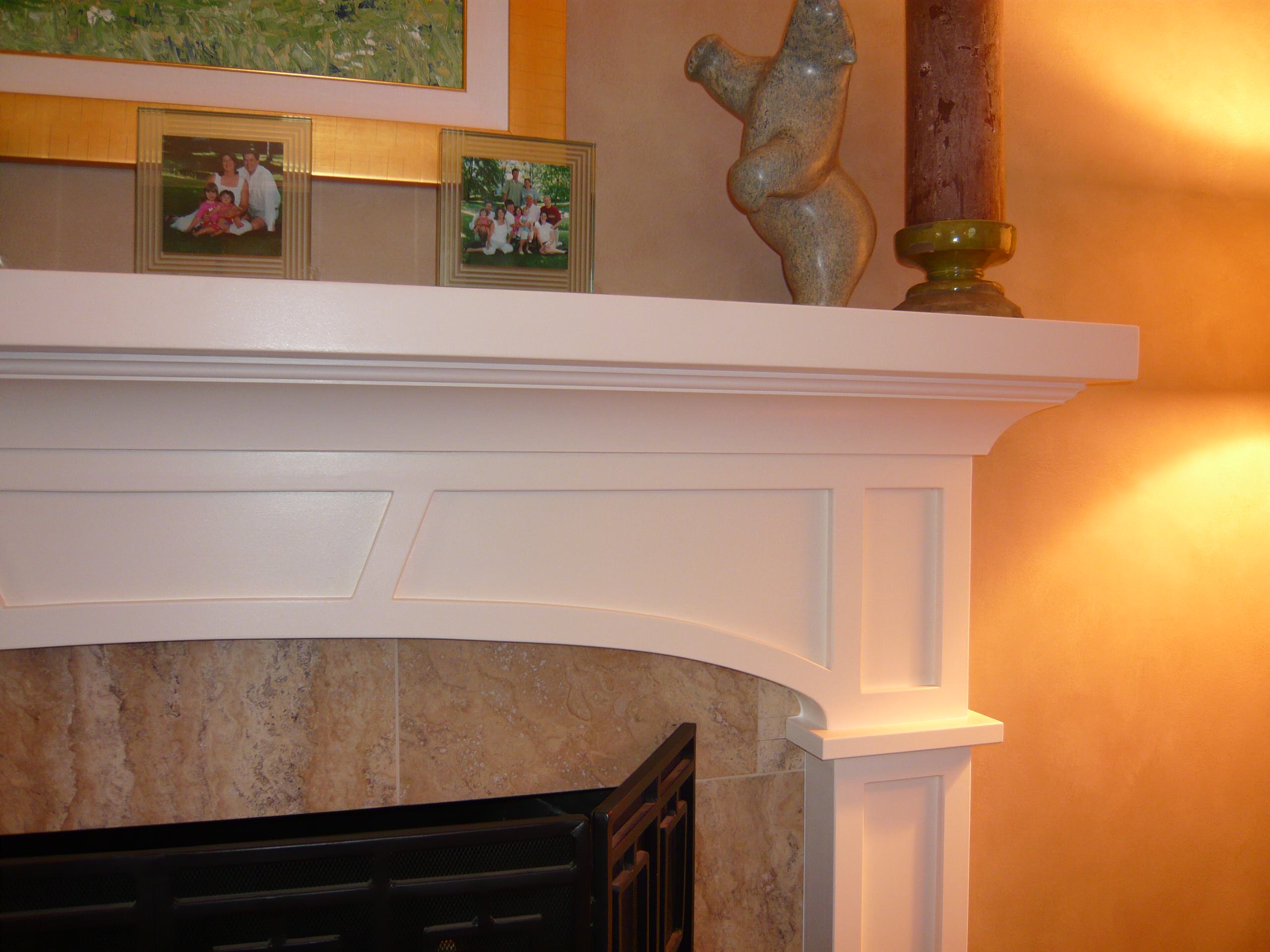 Oppenheimer Fireplace Surround . Craftsman style, with elliptical arch