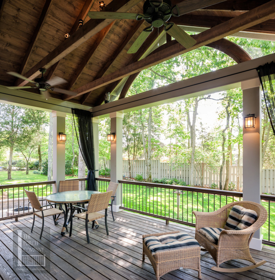 Franklin Tn Open Porch Deck Water Feature Patio And Fire Pit