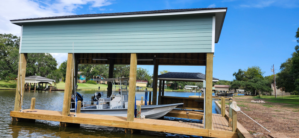 Custom New Home with Boat House