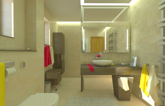 bathroom design modern-rendering