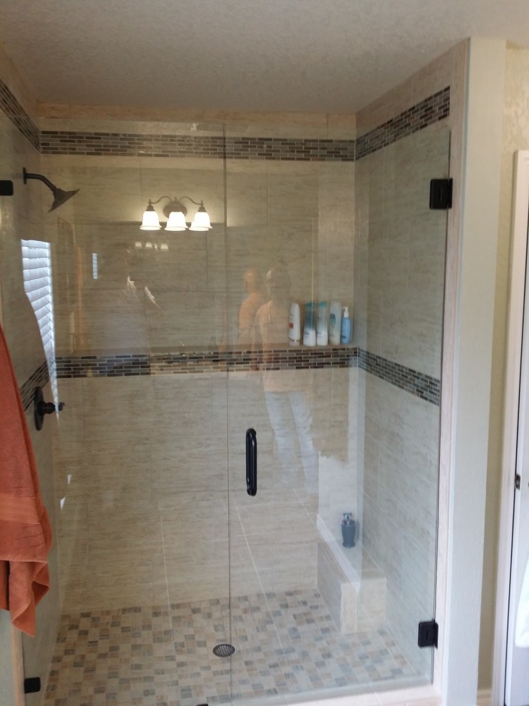 Tub to Shower Conversions Transitional Bathroom Austin by Shawn